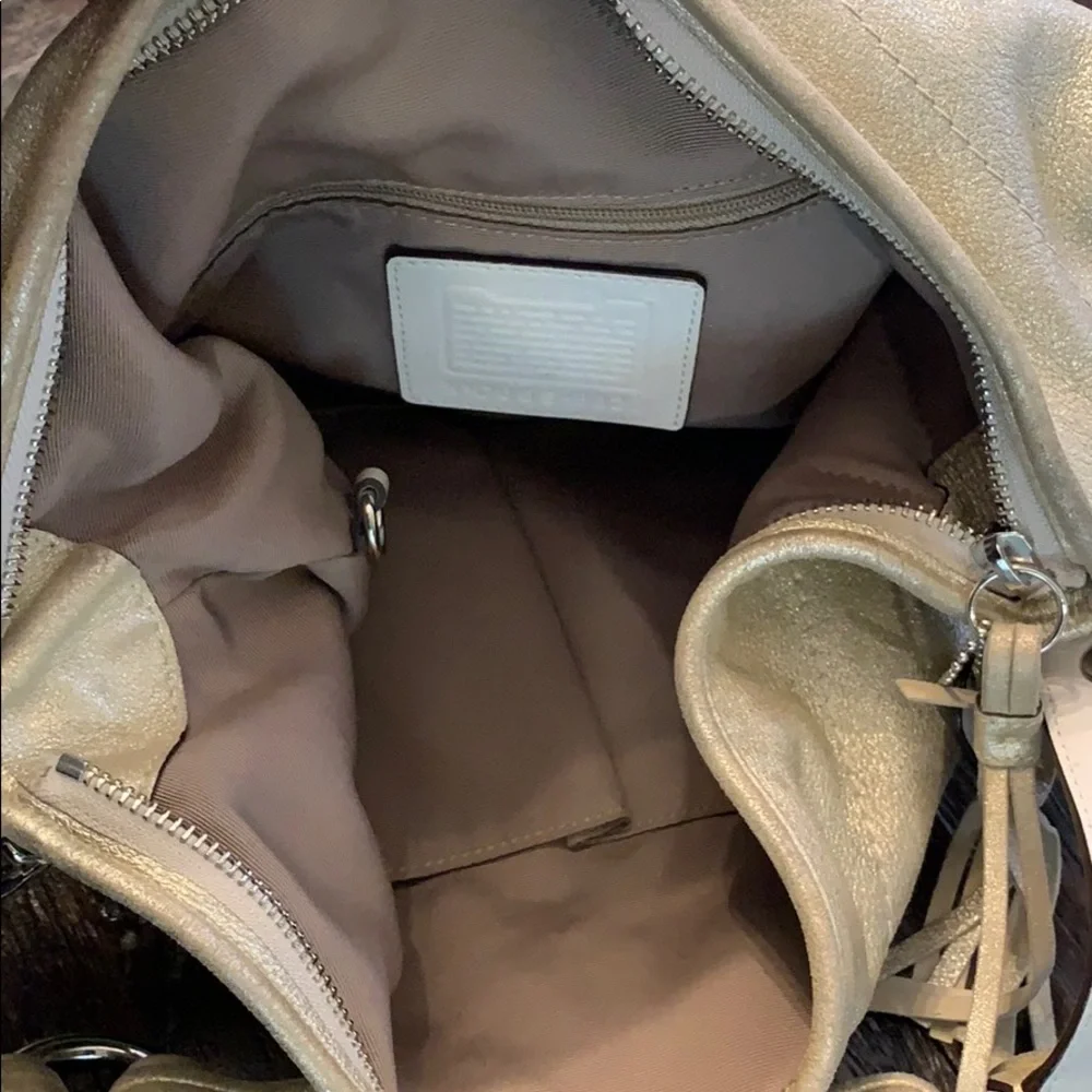 Coach vintage metallic