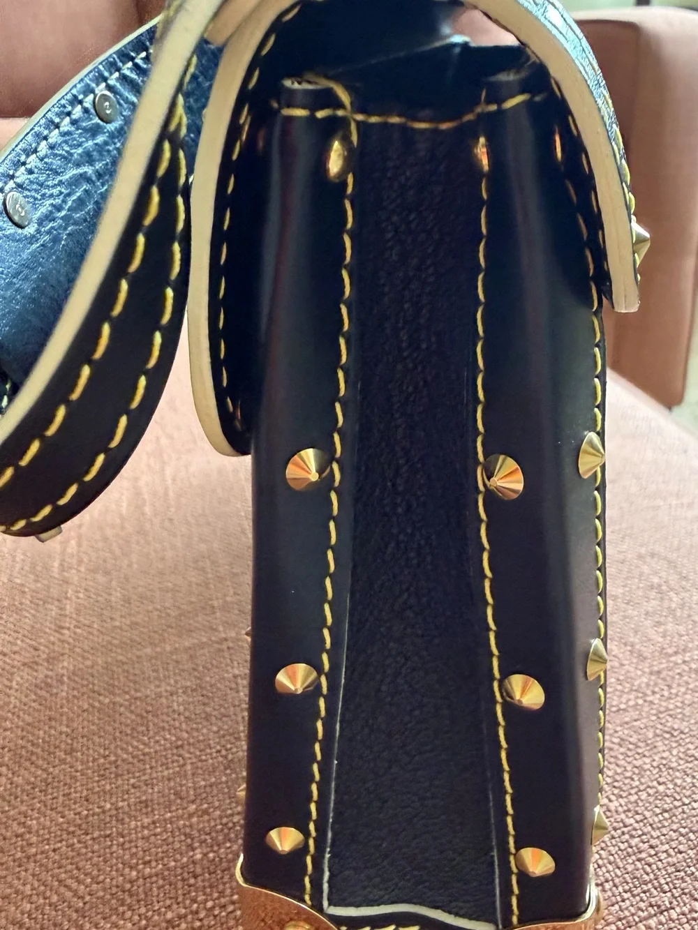 Louis Vuitton structured satchel