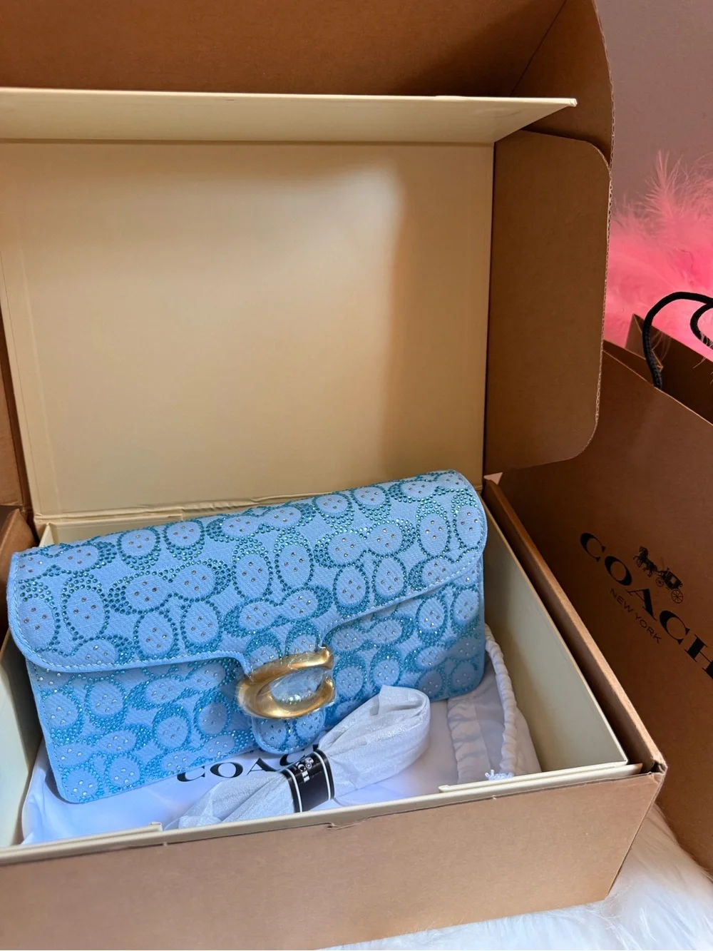 Coach light blue