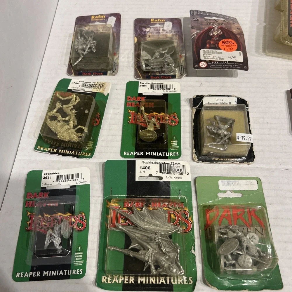 Reaper Miniatures‎ Bulk Lot 10 Unpainted Dark Heaven Legends Figures NEW SEALED