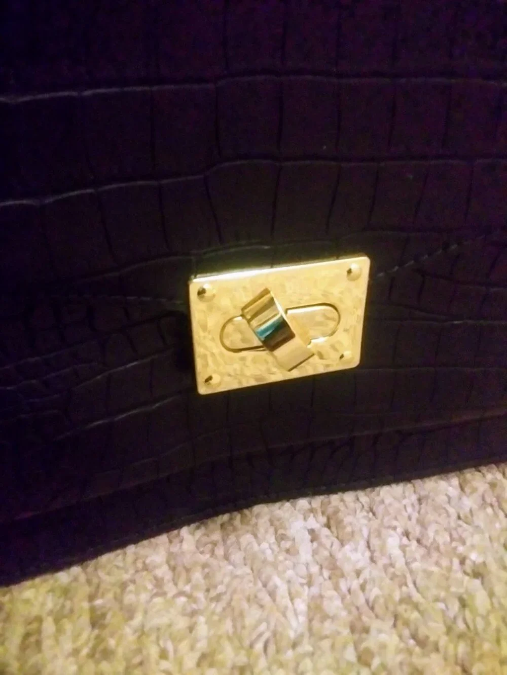 IMAN black leather
