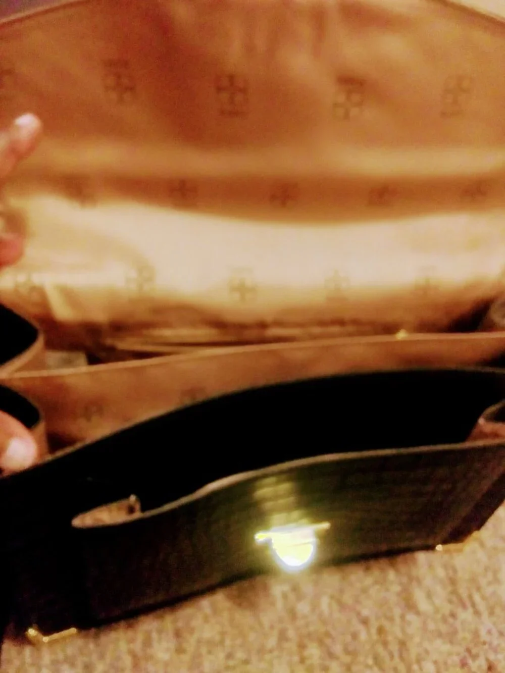 IMAN black leather