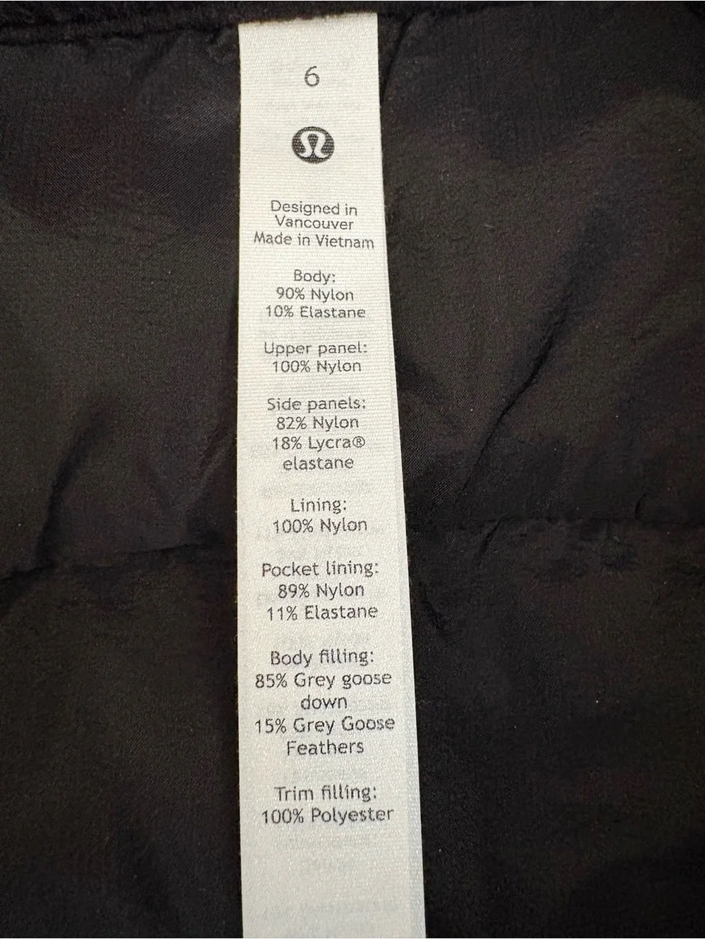 lululemon athletica lululemon down