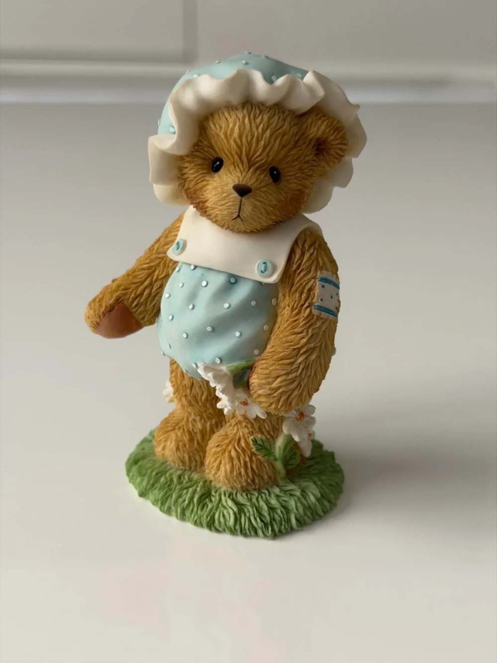 🧸 Cherished Teddies Enesco Bear Figurine - “Thanks For Picking My Daisy”