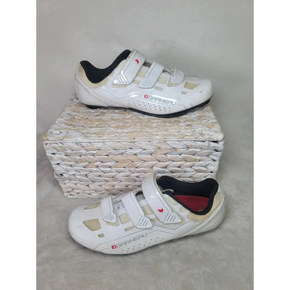 Louis Garneau HRS-80 Womens Road Cycling Shoes White Size 7 EUR 40 SPD SPD-SL