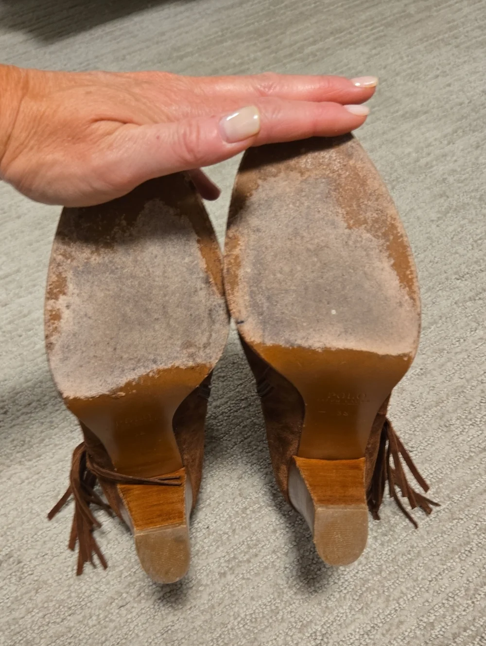 Polo Ralph Lauren brown suede