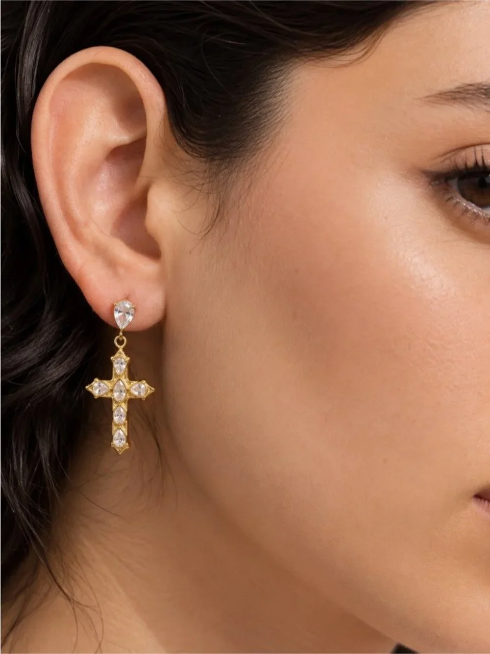 Anthropologie gold tone