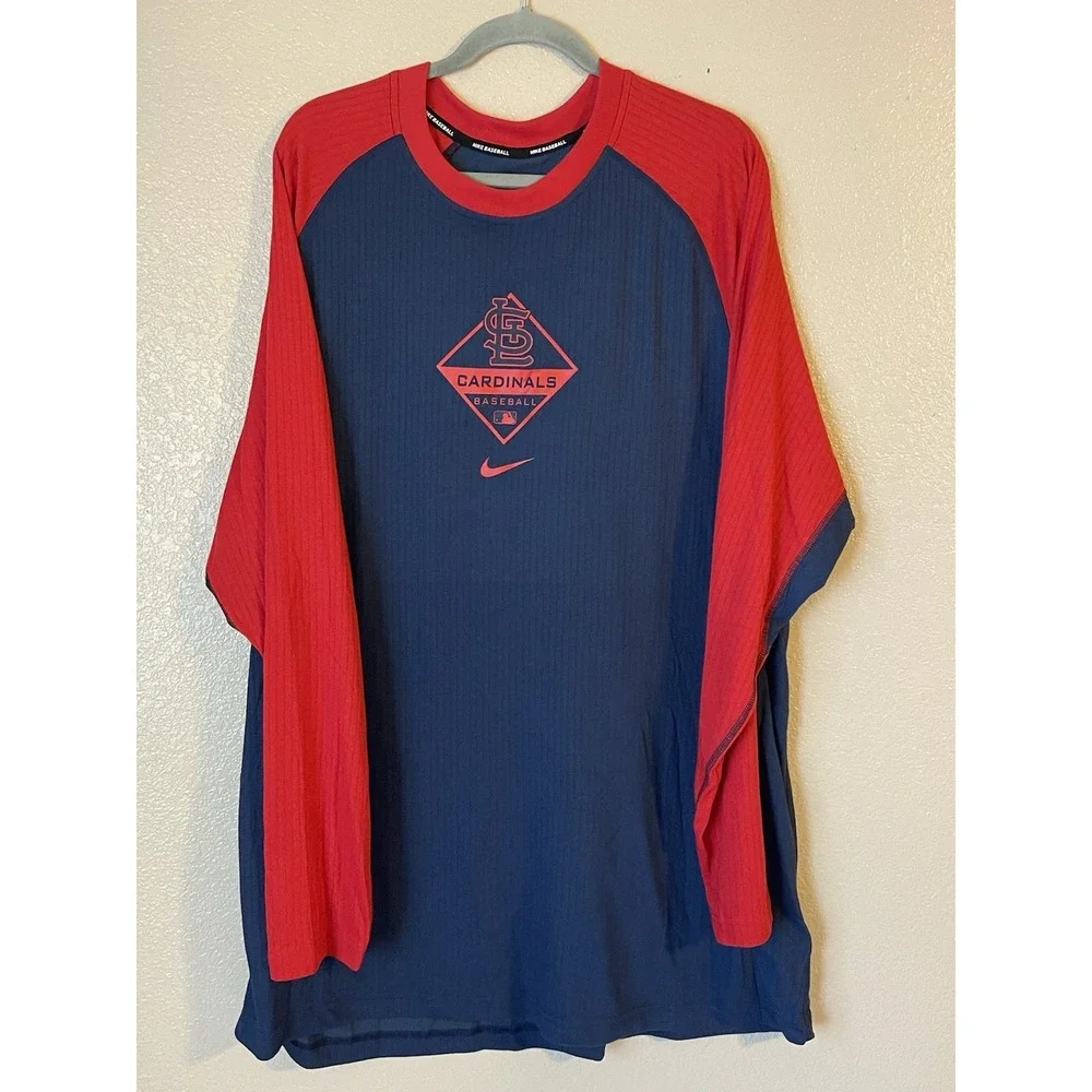 Men's‎ 3XL NWOT St. Louis Cardinals Nike Authentic Collection Long Sleeve Shirt