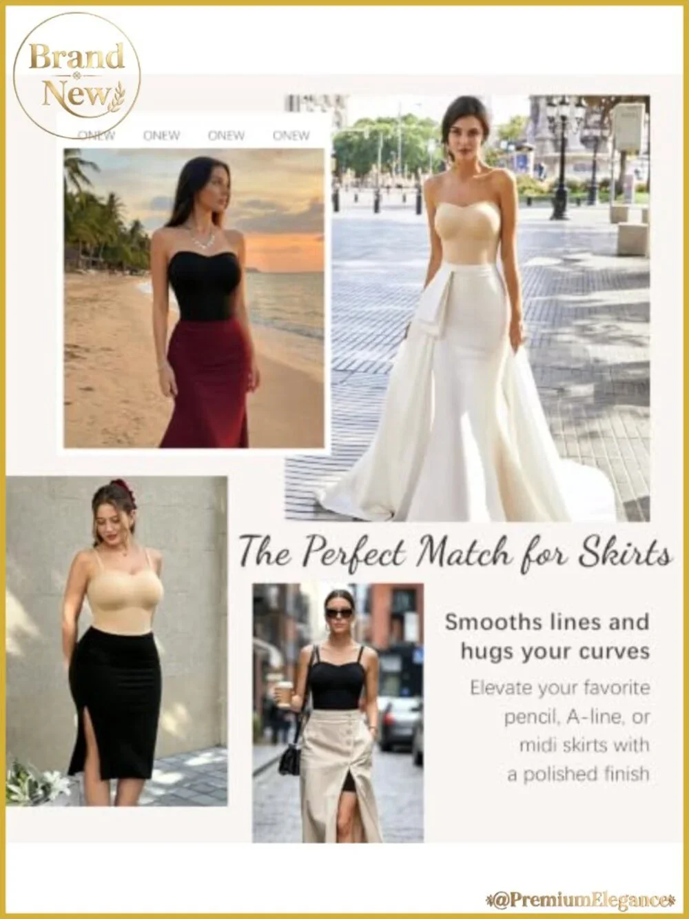 N/A seamless strapless