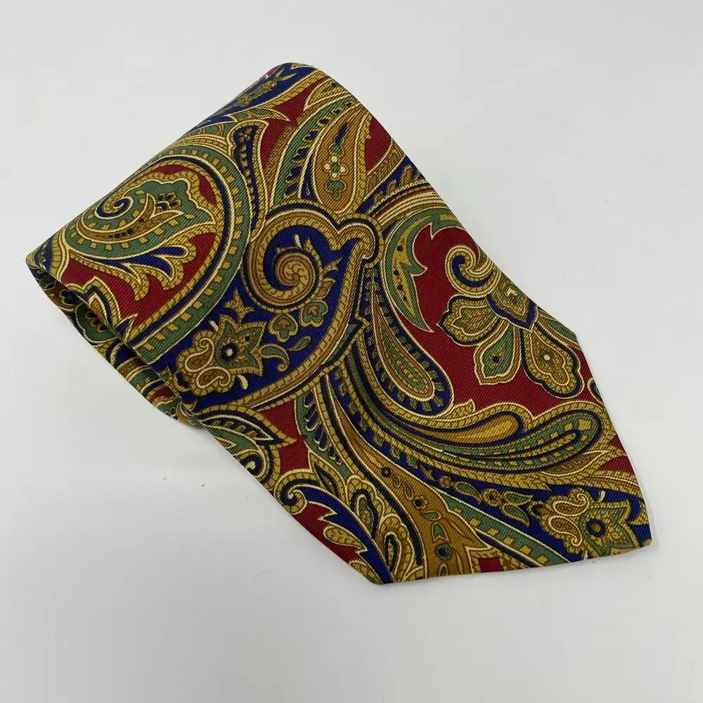 Brooks Brothers Makers And Merchants Multicolor Patterned‎ 58x3.5