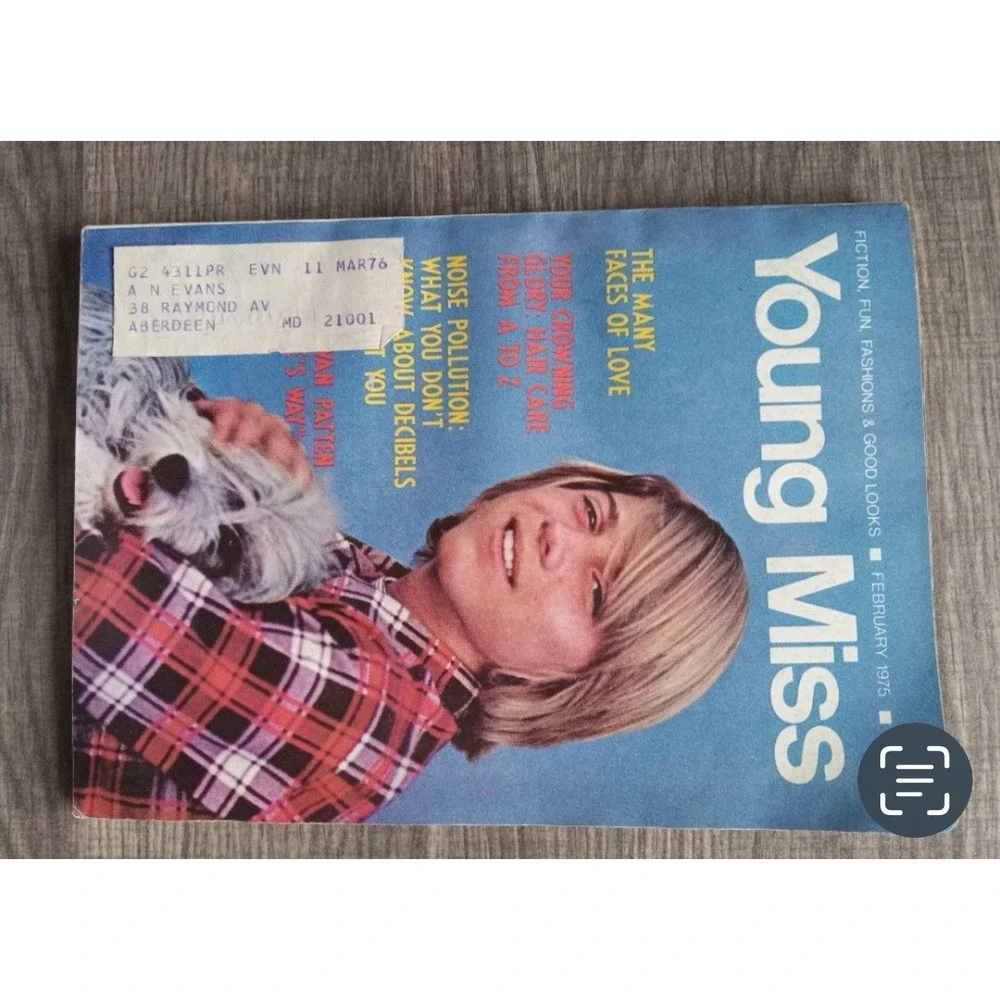 Young Miss‎ Magazine February 1975 Vincent Van Patten, Hair Care, Faces of Love