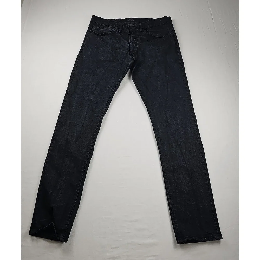 Polo Ralph Lauren Jeans Men's 32x32 Black Sullivan Slim Stretch Denim  Dark Wash
