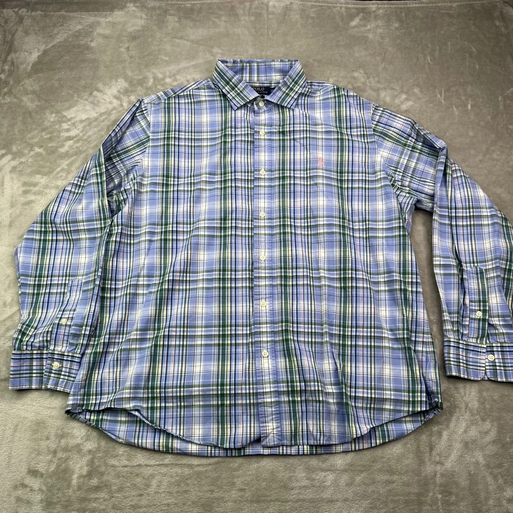 Polo Ralph Lauren plaid yoke please