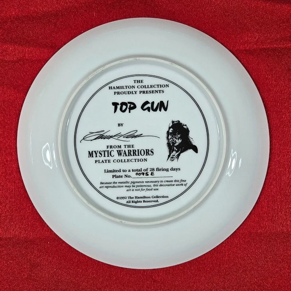 Hamilton Collection plated plate