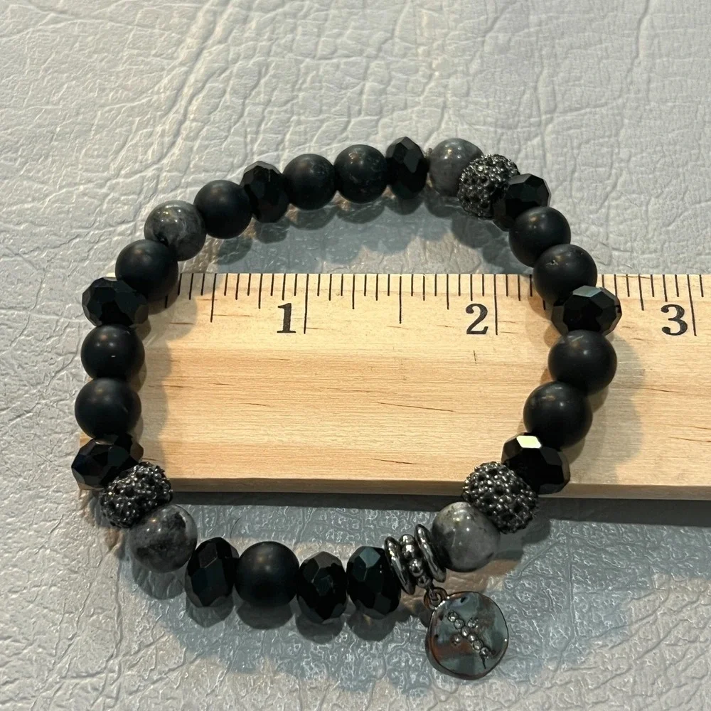 N/A black beaded