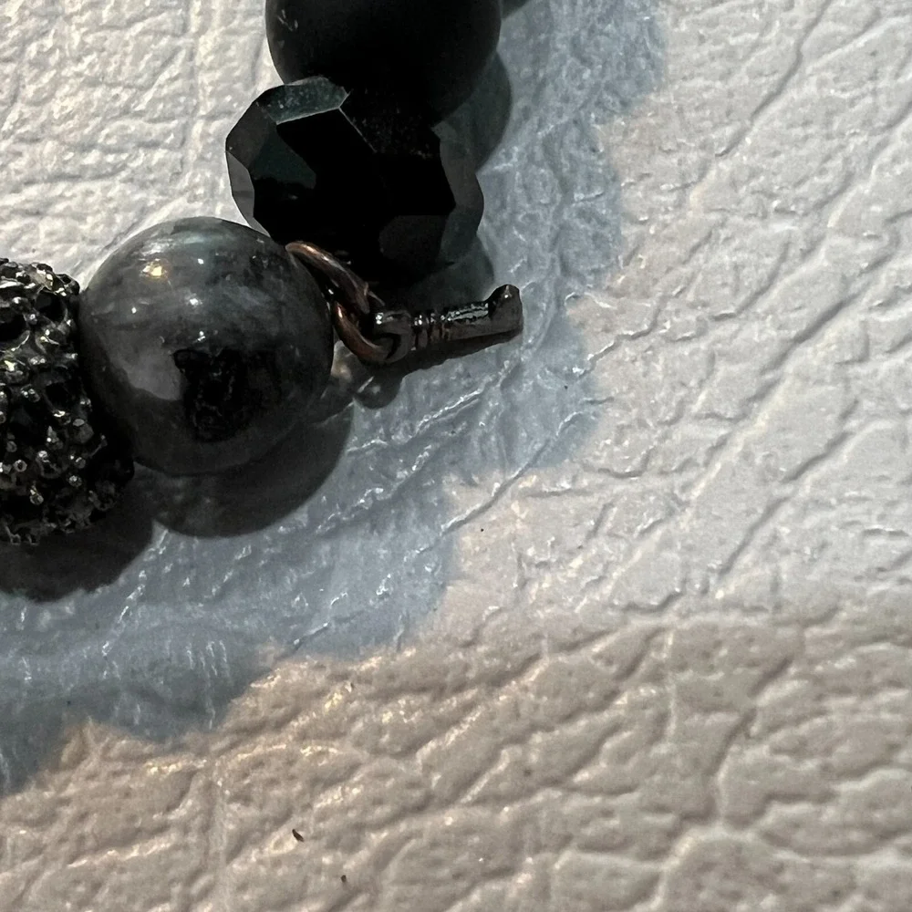 N/A black beaded