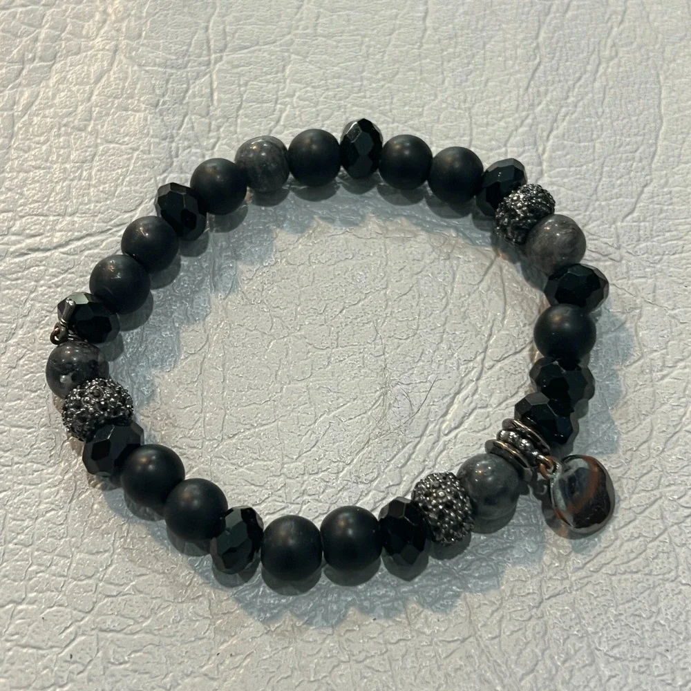 N/A black beaded