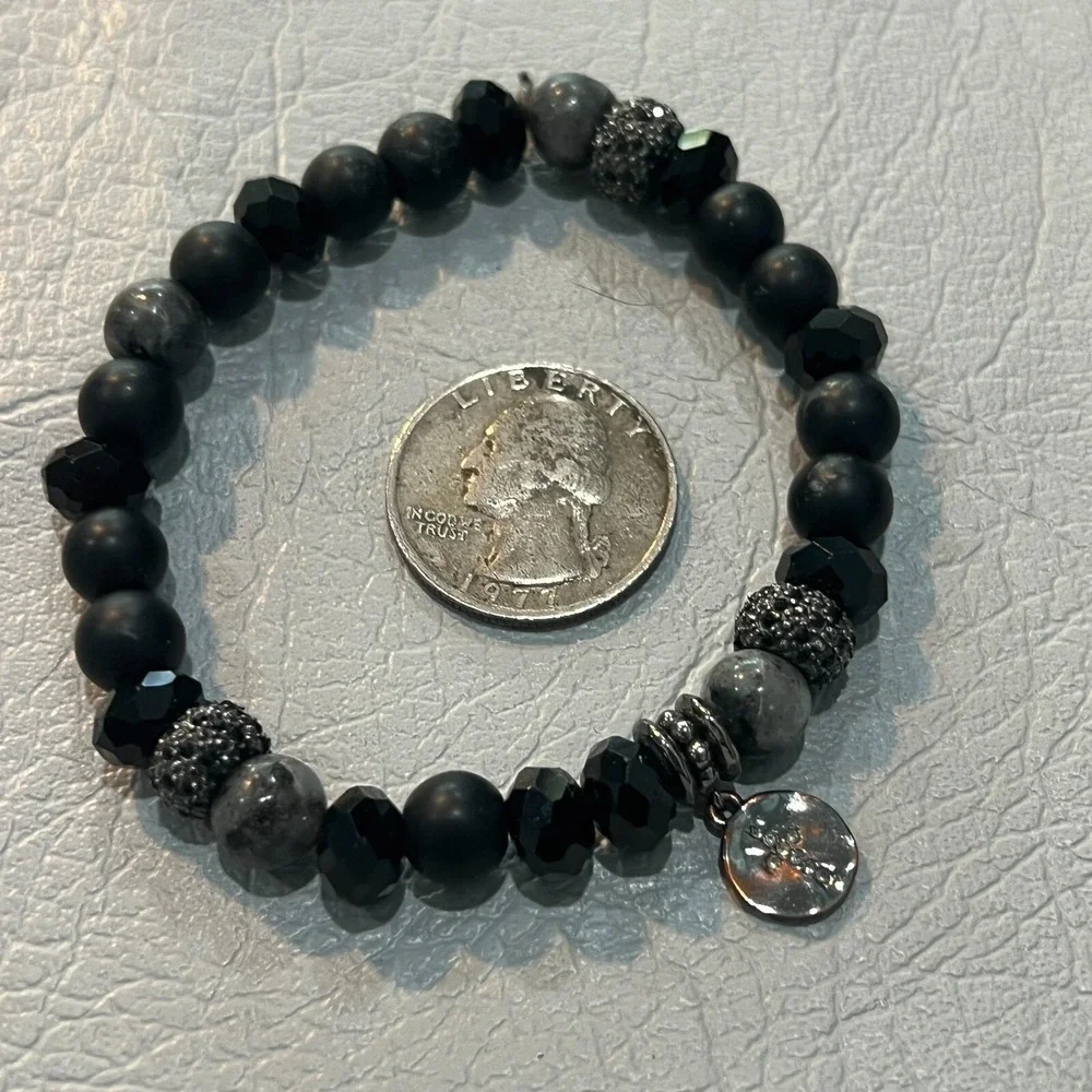 N/A black beaded