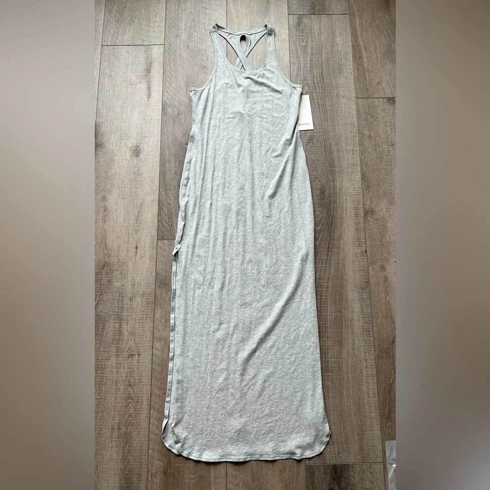 Lululemon Restore & Revitalize Dress in Heathered Core Light Gray Size 10