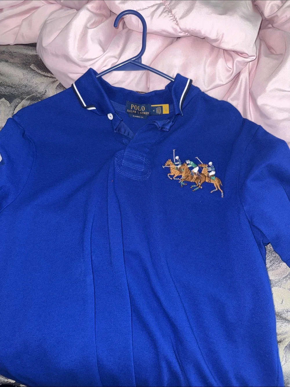 Polo by Ralph Lauren Royal Blue Polo with Triple Pony Embroidery