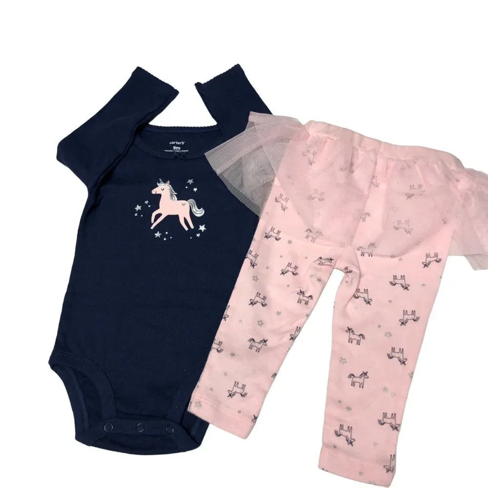 Carters navy pink