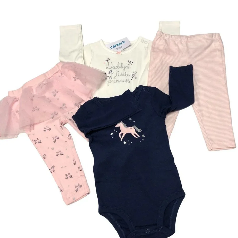Carters navy pink