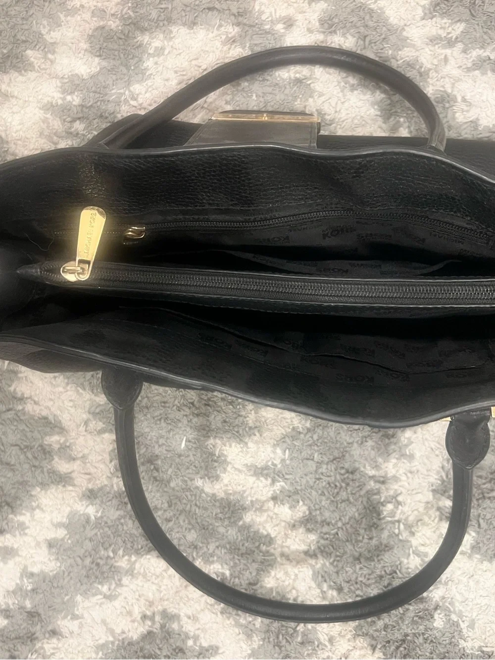 Michael Kors textured black