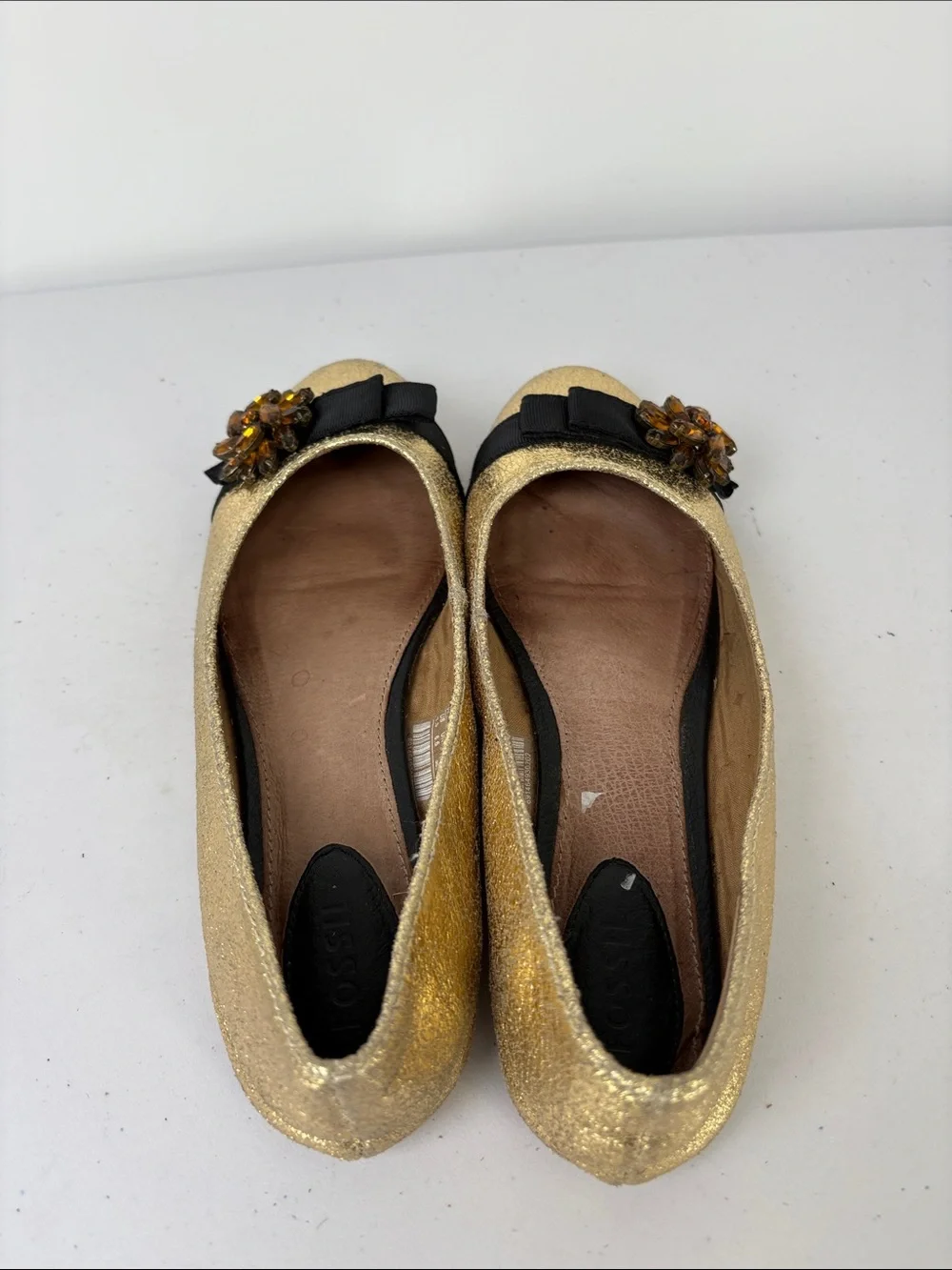 Fossil gold metallic