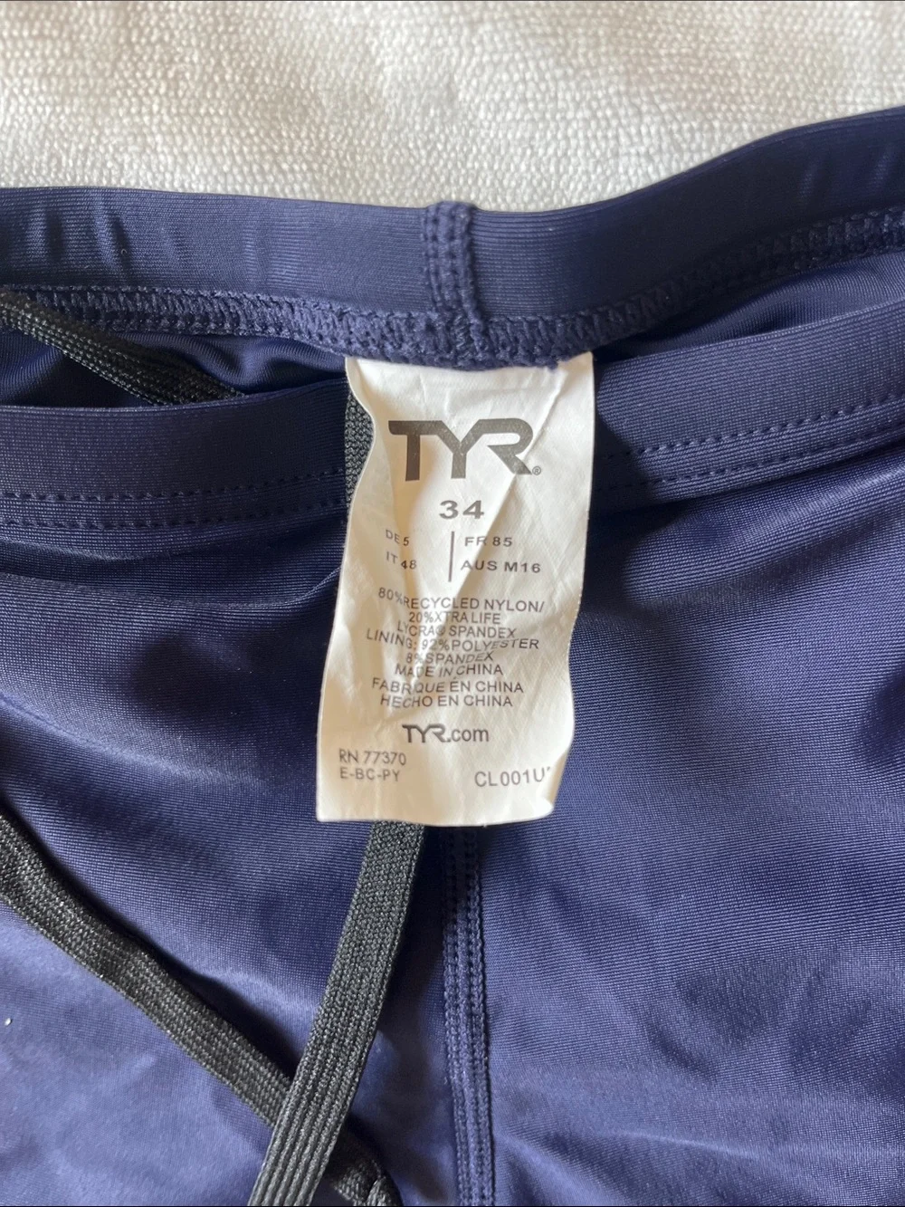 TYR streamlined swim