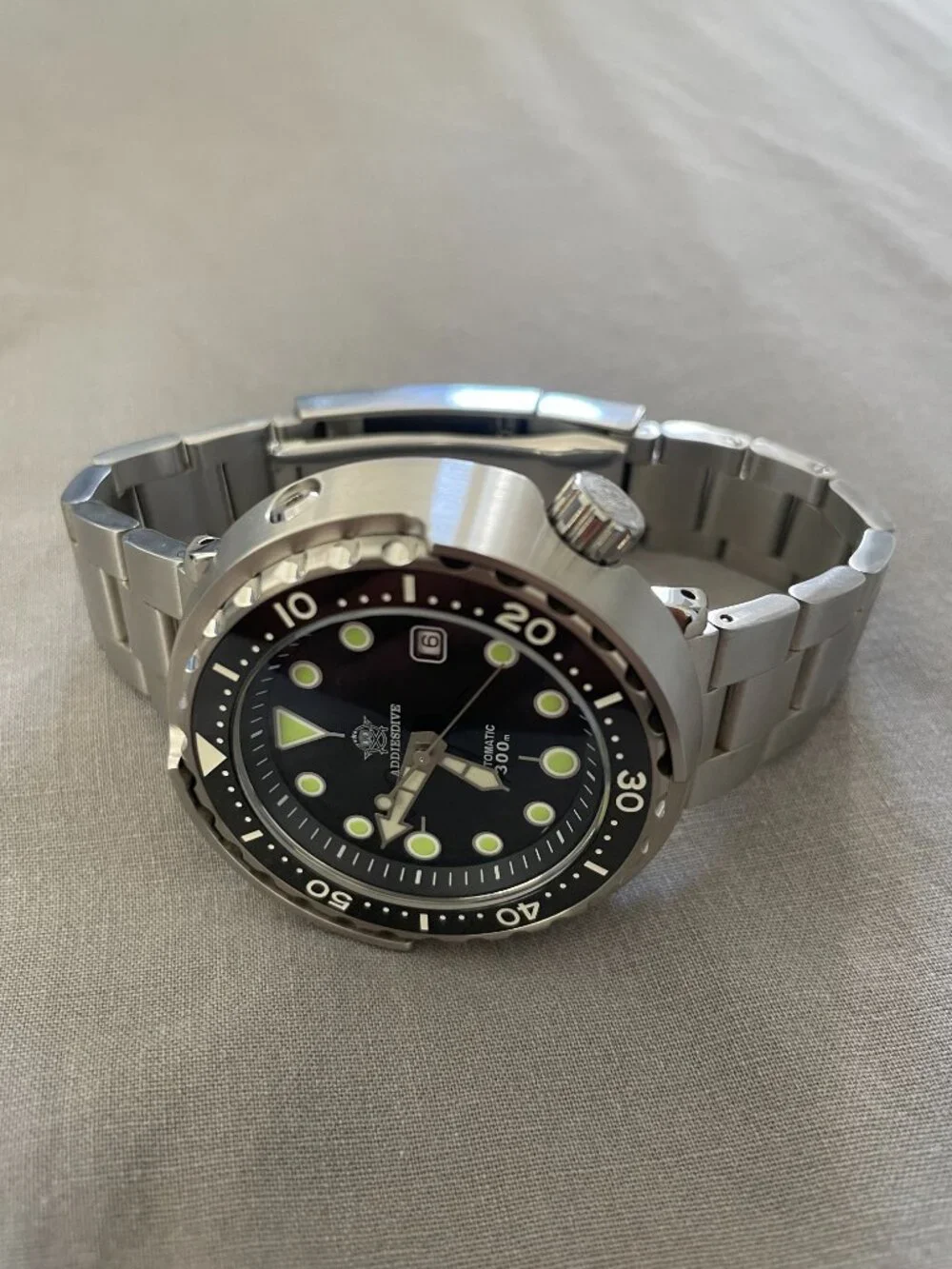 ADDIESDIVE Dive Watch 44.5 MM Automatic Wristwatch Waterproof 300 M Date