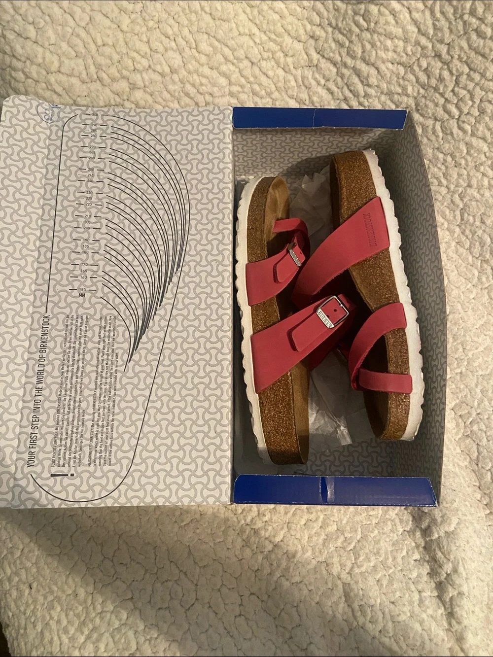 Birkenstock bright red