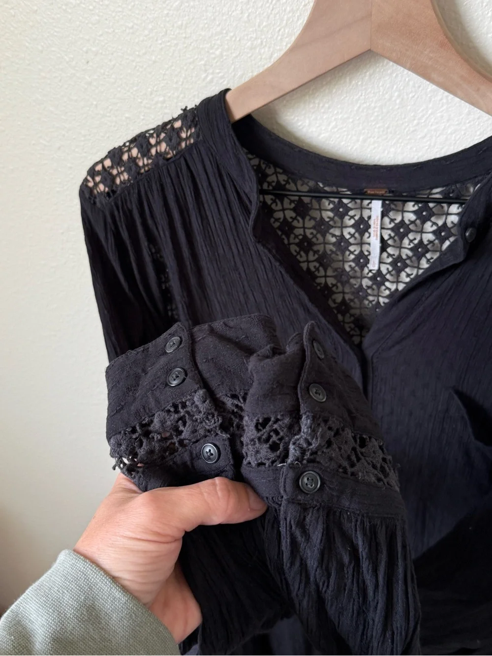 Free People flowy button