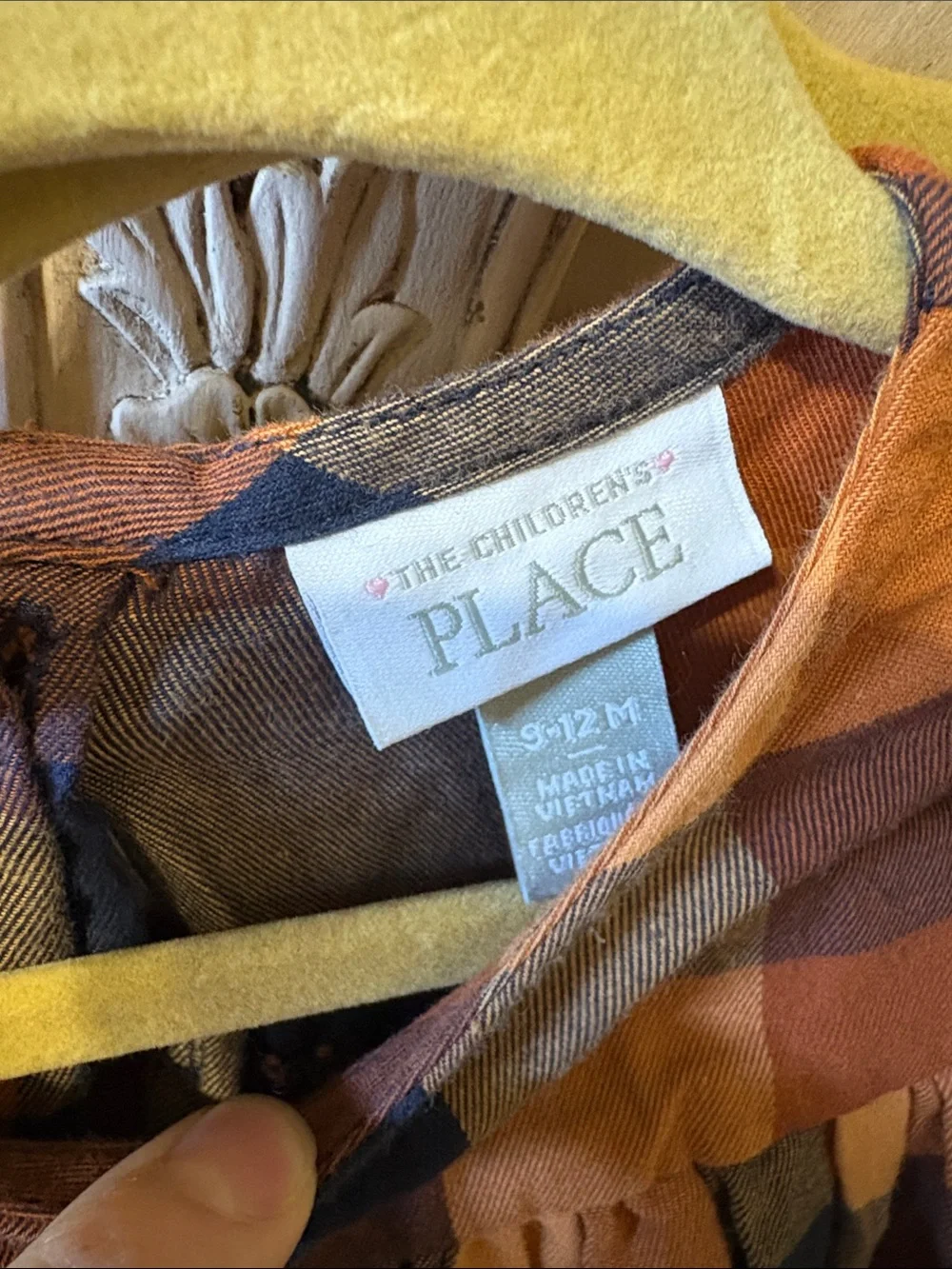 The Childrens Place plaid ruffle