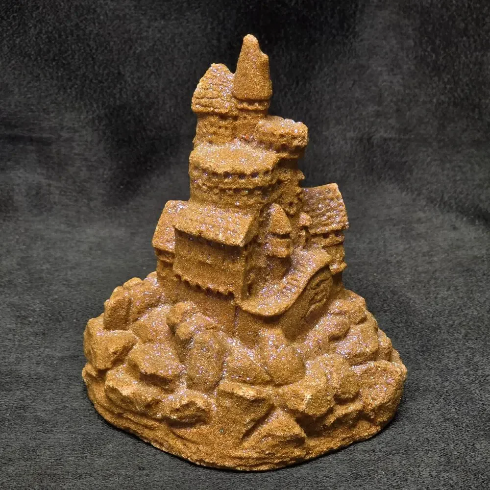 Mr. Sandman Sandcastle Figurine Real Sand Art Sculpture
