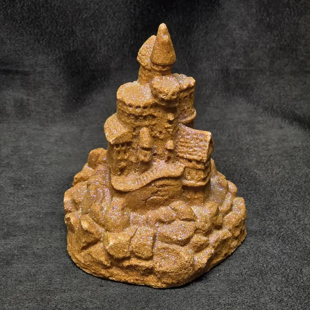 Mr. Sandman Sandcastle Figurine Real Sand Art Sculpture
