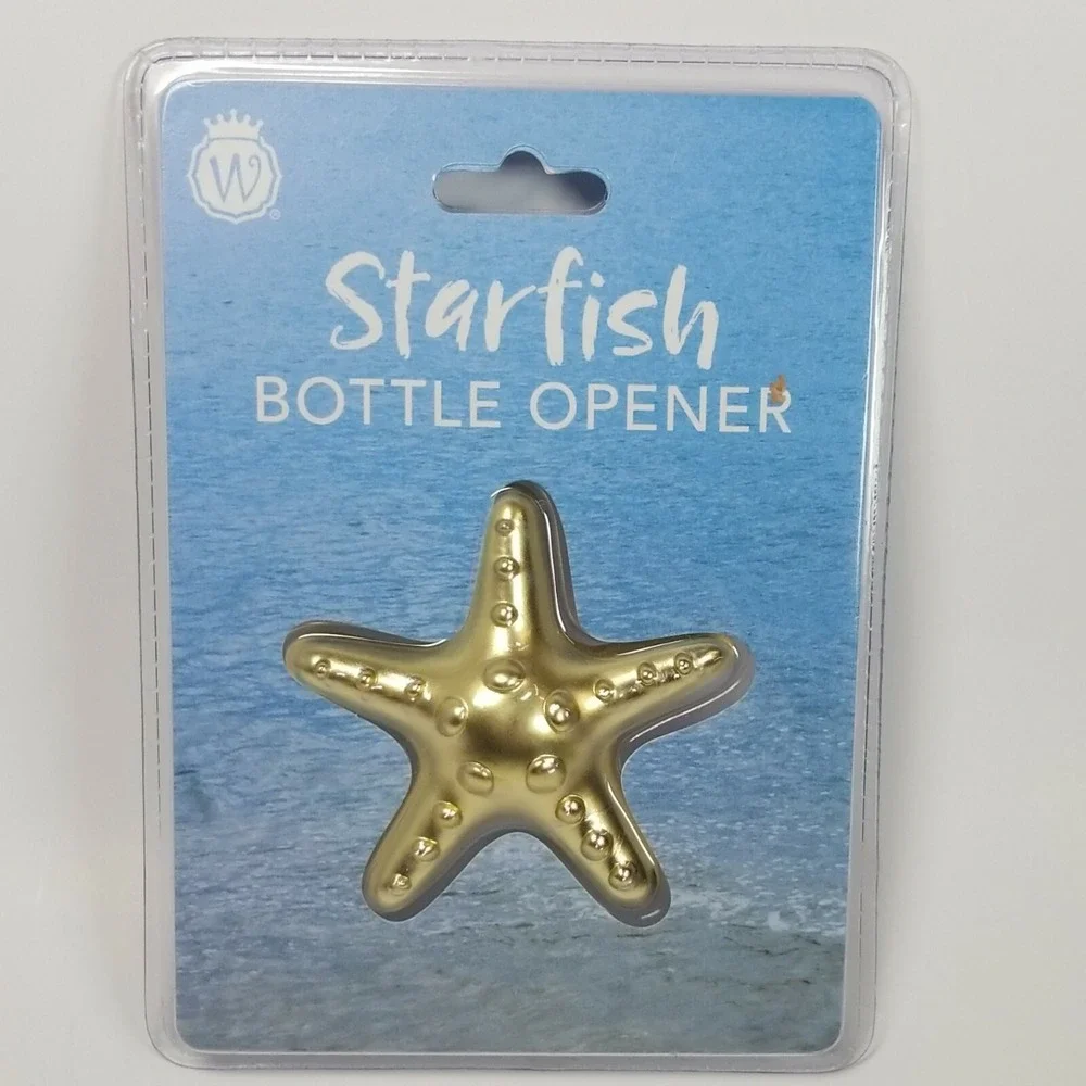 Star Fish Bottle Opener Gold 3