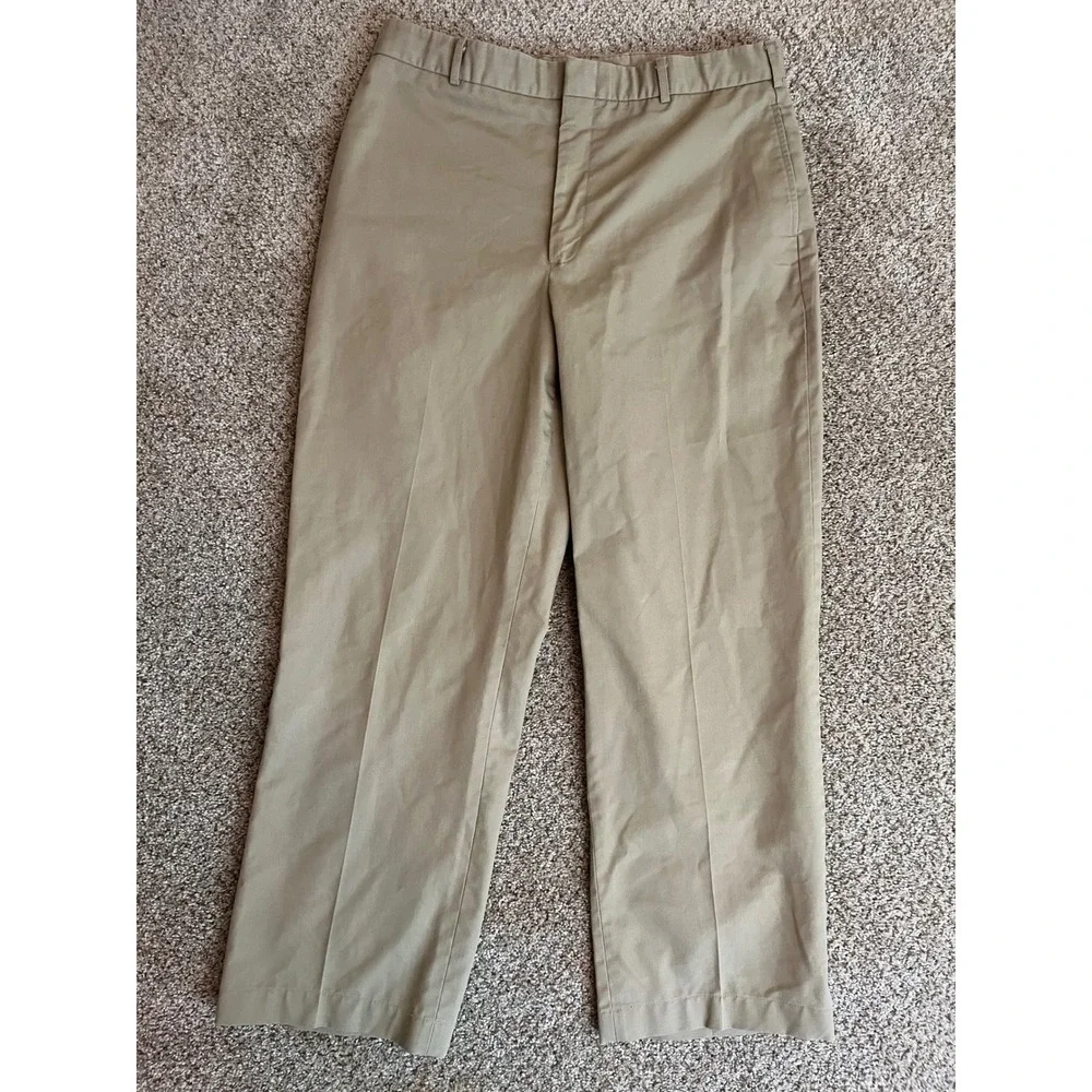 U.S. Navy Men Pants 34x29 Khaki Official Uniform Creighton USA Made Military