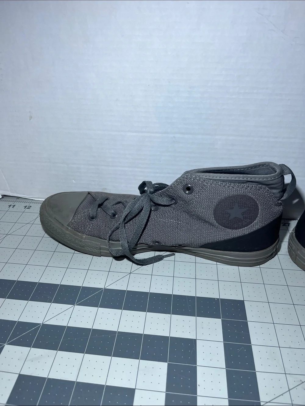 Converse Gray High-Top Canvas Sneakers