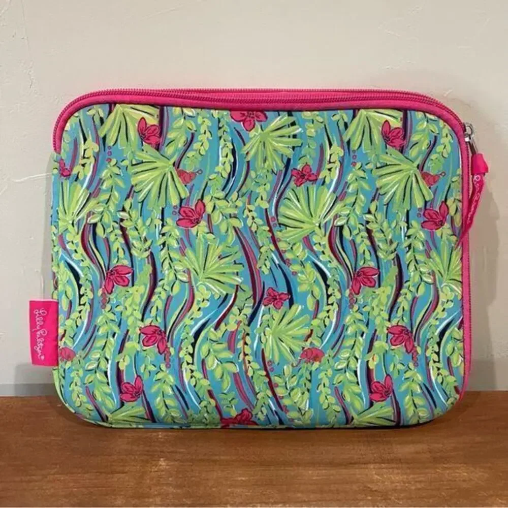Lilly‎ Pulitzer Padded Neoprene iPad/Tablet Zipper Case Cover 
