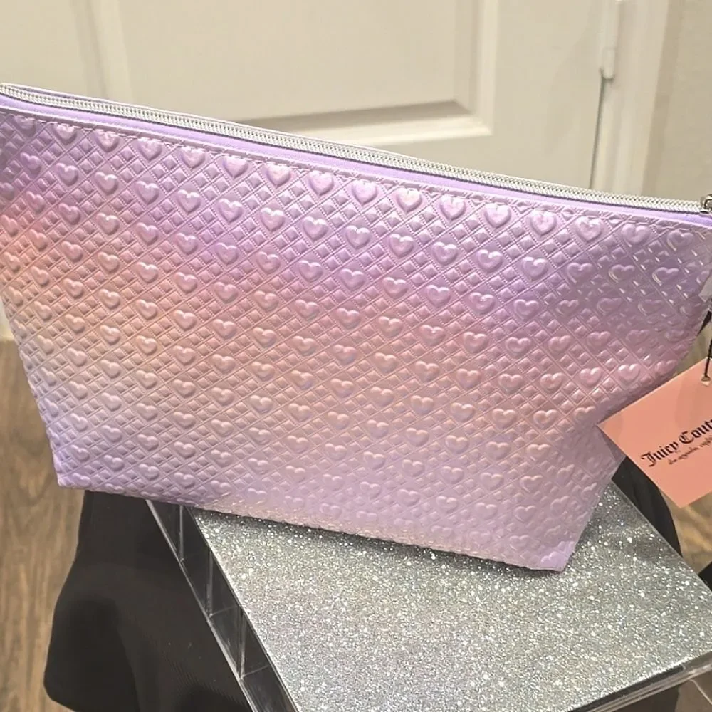 Juicy Couture Iridescent Ombre Heart‎ Cosmetic Pouch
