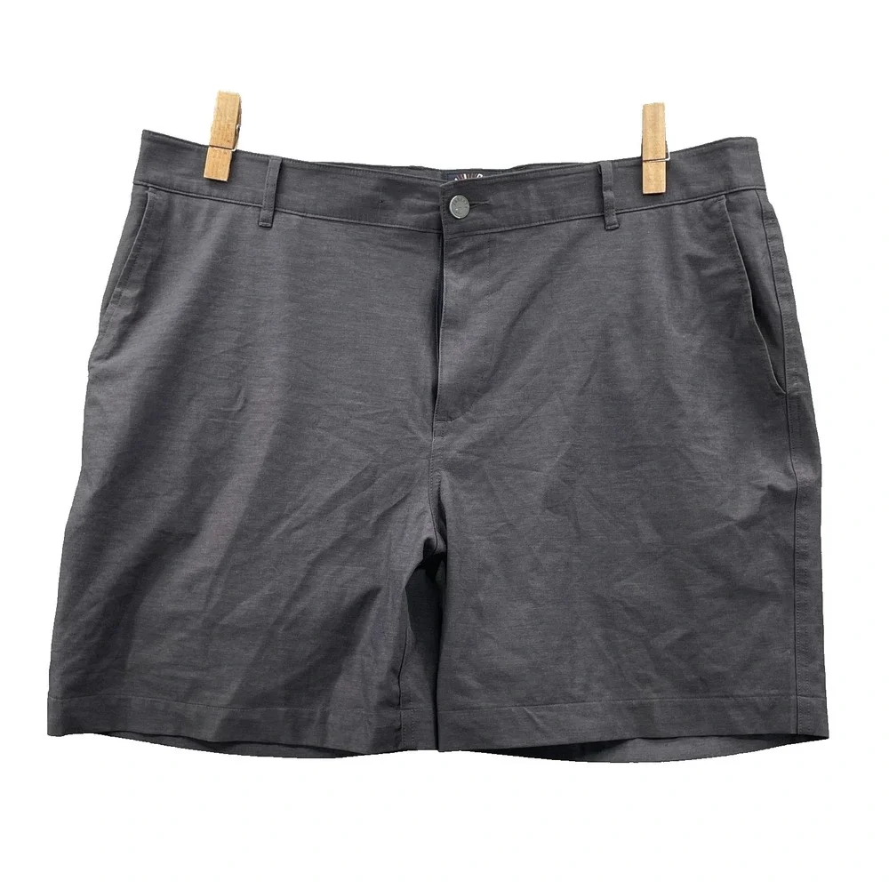 Faherty All Day Shorts Men 41x6* Gray Chino Preppy Outdoor Golf Performance Surf