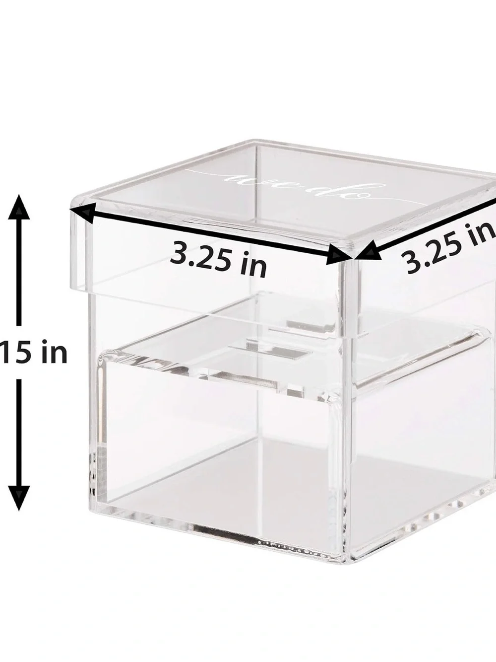 Lillian Rose transparent acrylic