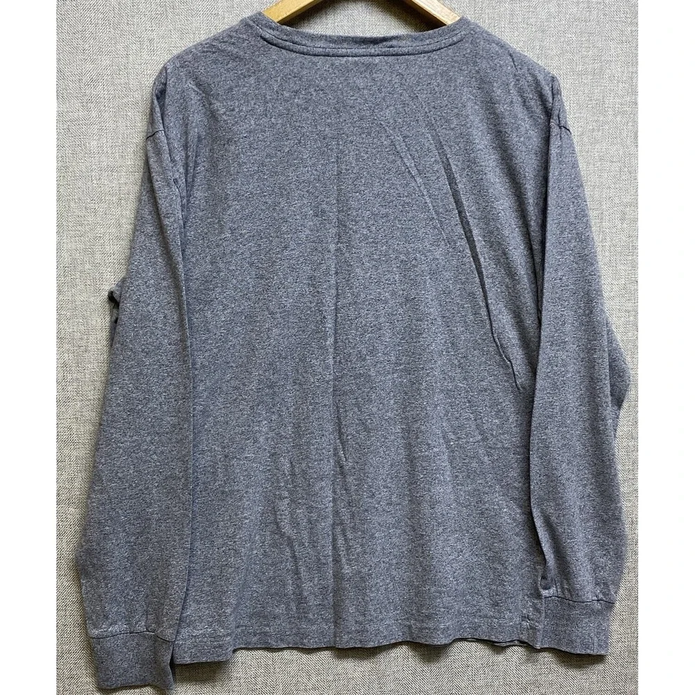 Polo Ralph Lauren Long Sleeve T-Shirt‎ Men's Medium Gray Small Pony