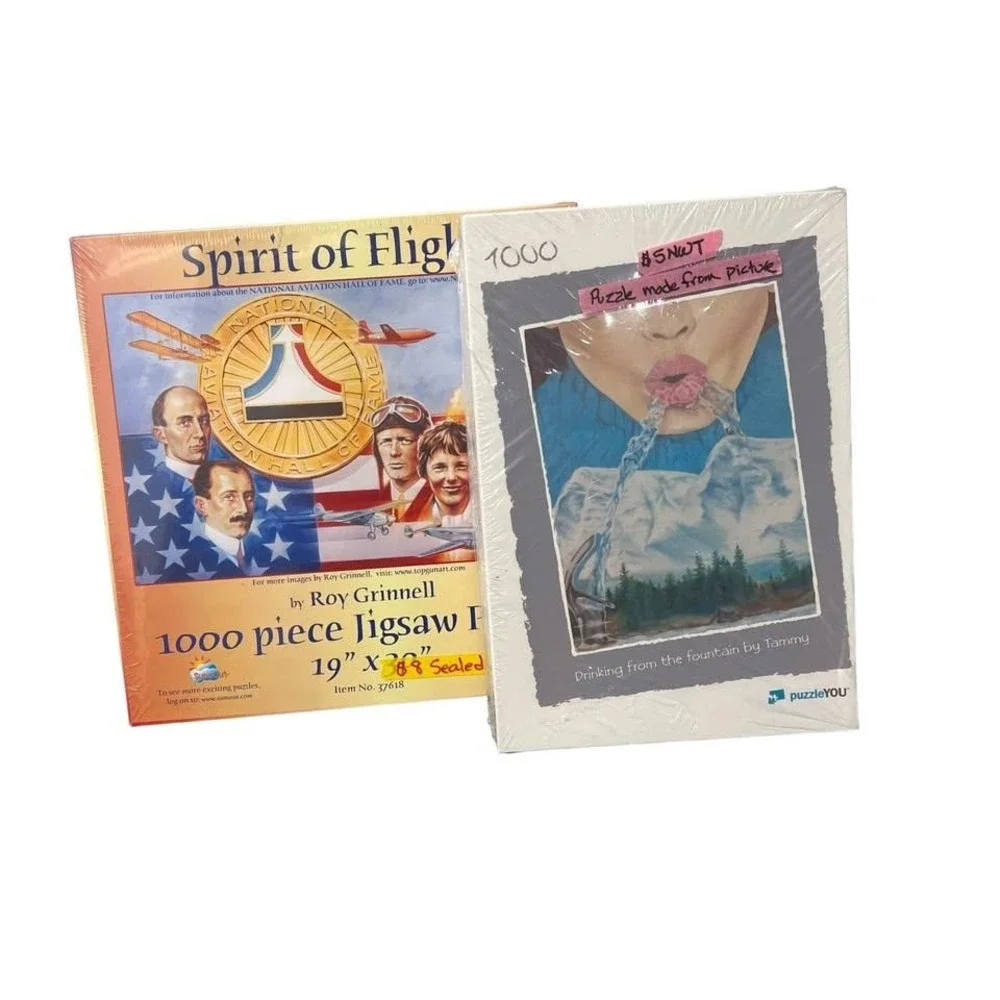 2 Jigsaw Puzzles 1000 Pieces‎ Each NEW & SEALED Mountains Spirit Of Flight READ