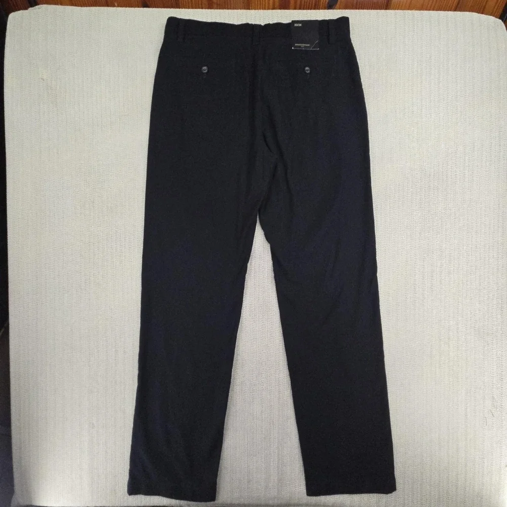 Banana Republic Pants Mens 33x33 Black Corduroy Chino‎ Flat Front Casual