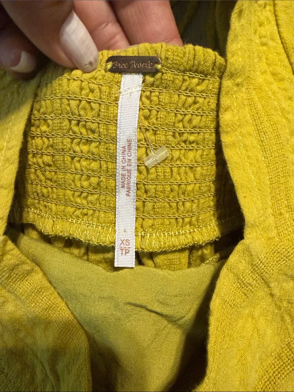 Free People lightweight mustard