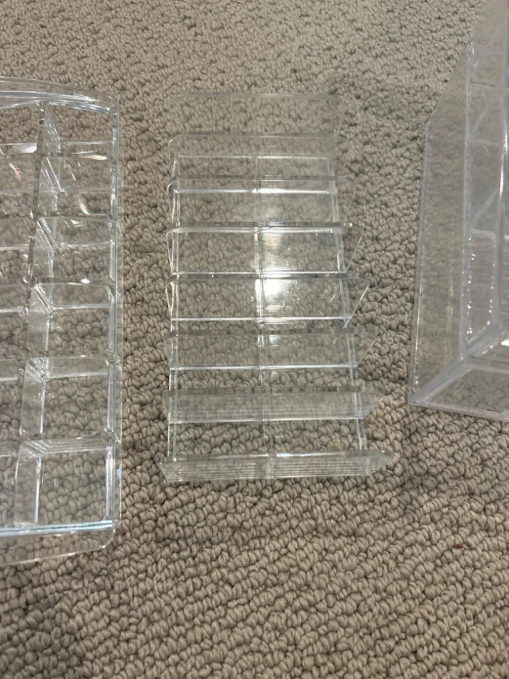 3 piece makeup organizer set