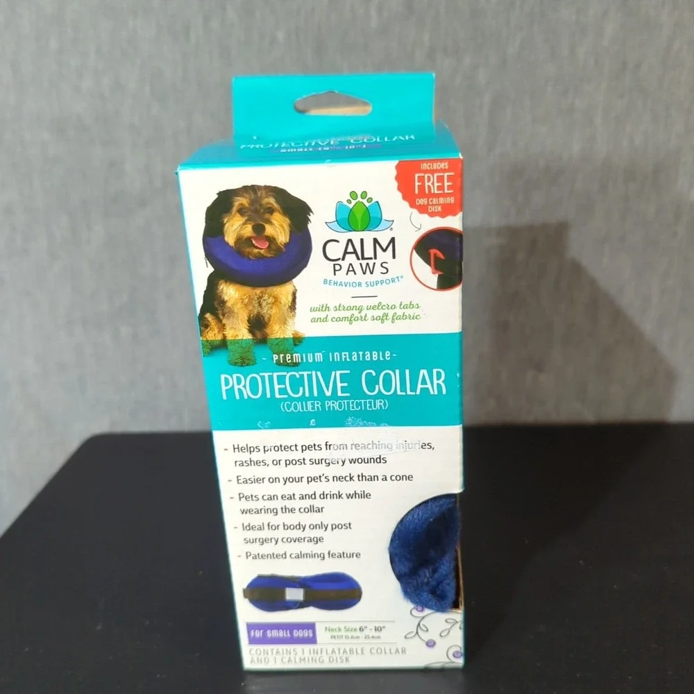 CALM PAWS Pets Protective Collar Premium Inflatable Small Dog  (Neck Size 6-10