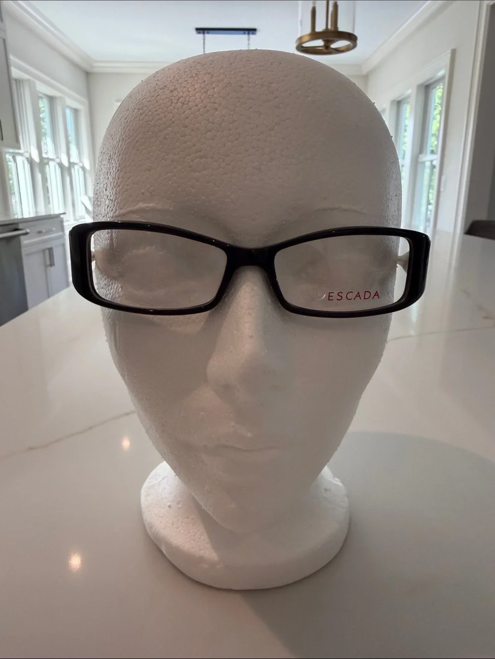 Escada Black Rectangular Glasses-made in Italy