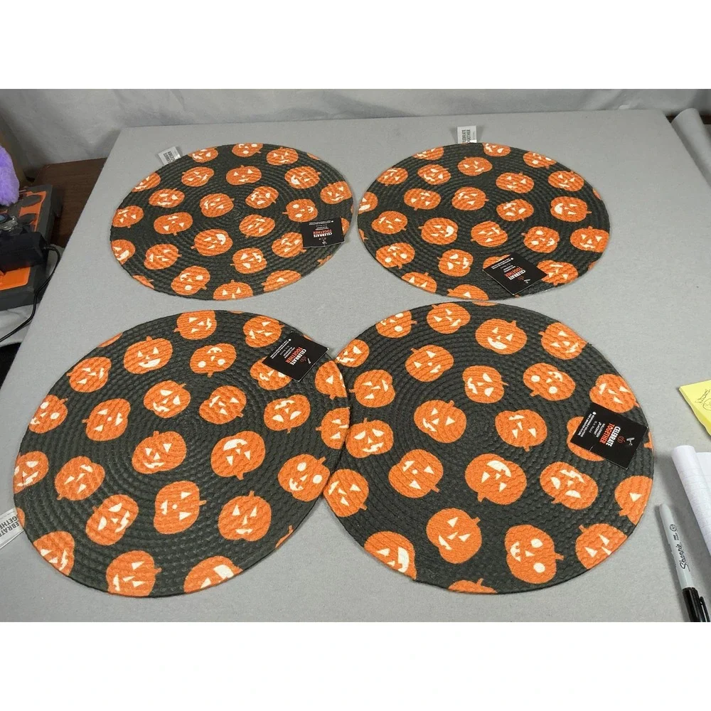 Celebrate Together Halloween Placemats Set of 4 Jack O Lantern 15